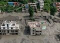 Hundreds of buildings covered by swamps following Nepal flash floods
