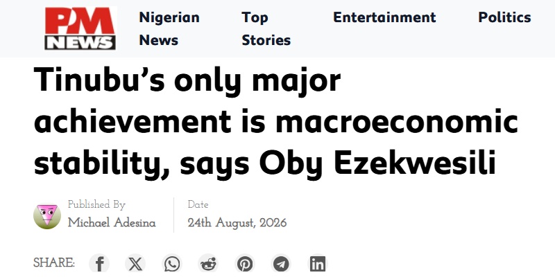 Oby Ezekwesili condemned this PM News report
