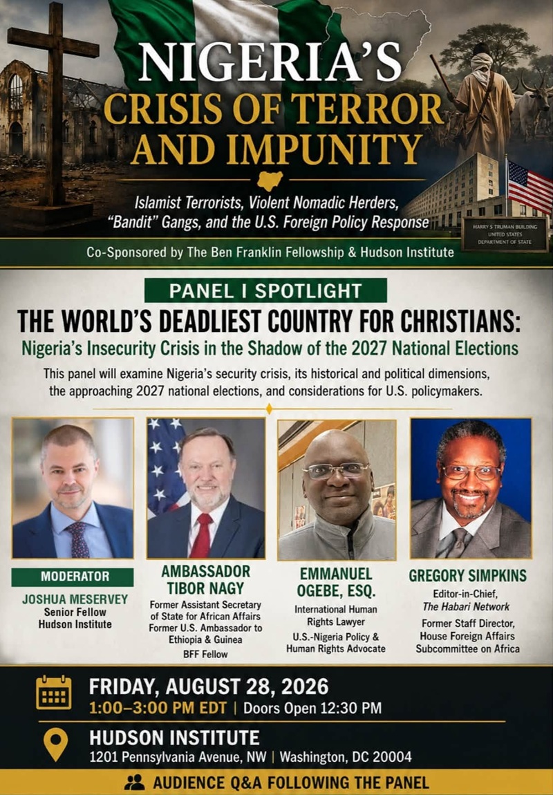 Nigeria’s Crisis: Islamist Terrorists, Violent Herders, Bandit Gangs & U.S. Foreign Policy Response