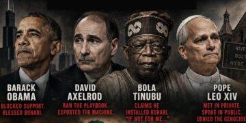 Former President, Barack Obama, American political consultant, David Axelrod, President Bola Ahmed Tinubu, and Pope Leo XIV (formerly Robert Prevost)