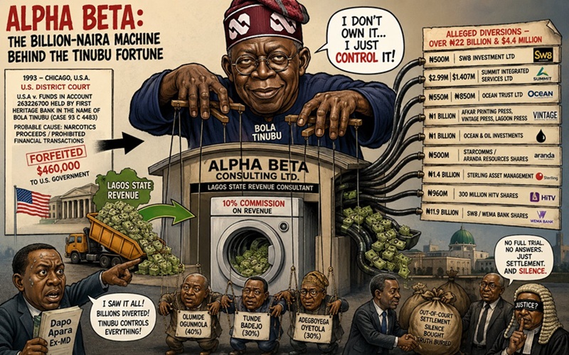How Bola Tinubu reportedly controls Alpha Beta in pictures