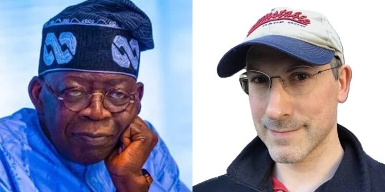 Nigeria's President Bola Ahmed Tinubu versus Aaron Greenspan