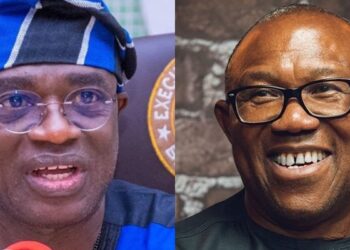 Benue State Governor, Rev. Fr. Hyacinth Alia | Nigeria Democratic Congress (NDC) presidential candidate, Peter Obi