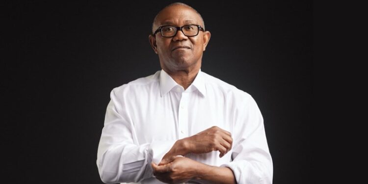 Mr. Peter Obi rolling up his sleeves for business