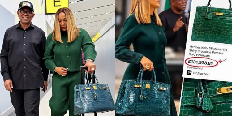 Peter Obi criticised over his wife, Margaret Obi’s, purchase of a luxury handbag