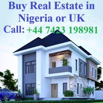 Just call us for your Real Estate needs in Nigeria or UK.