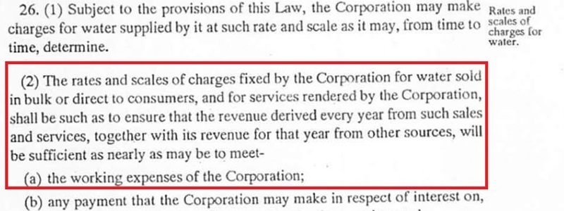 Peter Obi cited the Anambra State Water Corporation Law