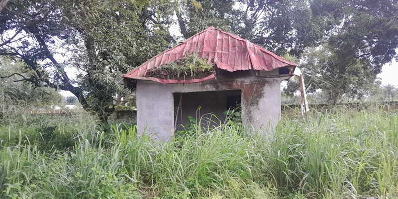 Part of the "completed" Magistrate and High Court facilities in Erho, Abraka, Delta State, as exposed by TrackaNG