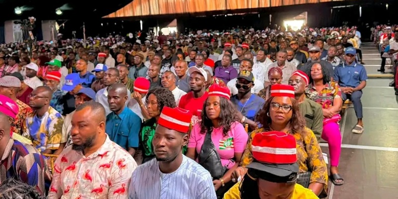 Cross-section of attendees at the NDC Port Harcourt town hall