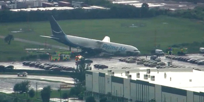 Prime Air Flight 7598 struck multiple vehicles and caught fire while landing
