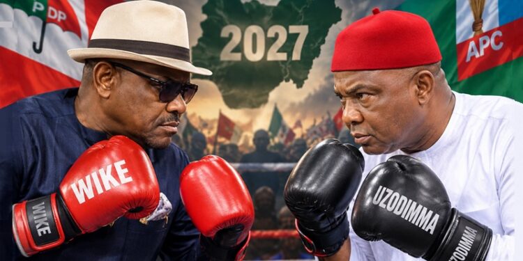 FCT Minister Nyesom Ezenwo Wike versus Imo State Governor Hope Uzodimma