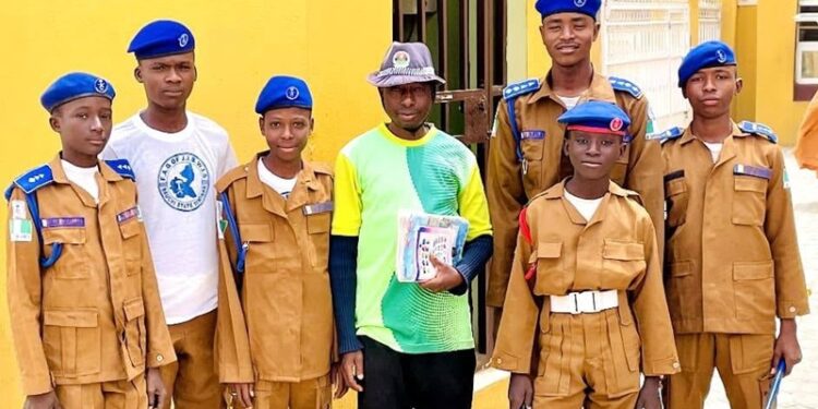 Young members of the First Aid Group (F.A.G.) of Jama’atu Izalatil Bid’ah Wa Iqamatis Sunnah (JIBWIS)