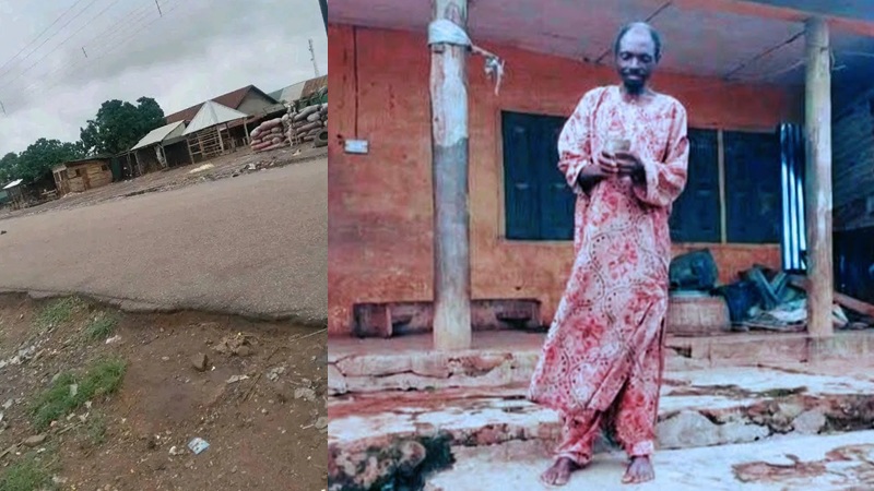 One man, Lekan, left standing in the ghost town of Owa-Onire