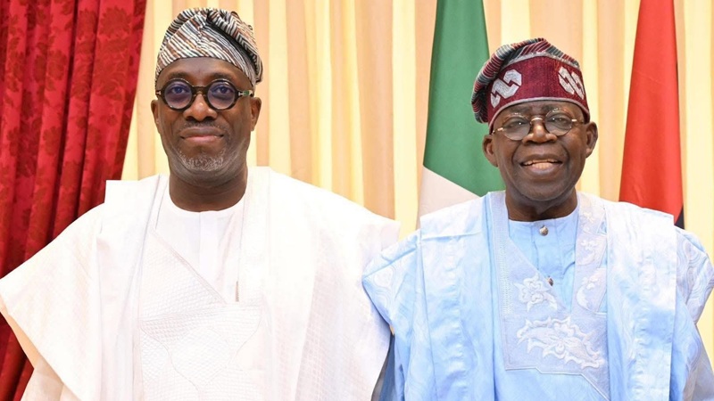 Segun Showunmi with Bola Ahmed Tinubu (After)