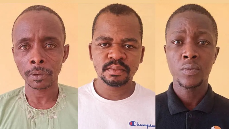 The trio of Taledo Demiel, Namomai Medan and Mikaila Yusuf received death sentence from an Adamawa State High Court