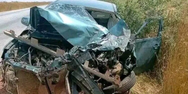 The accident scene