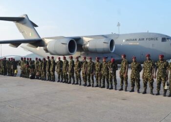 300 personnel depart Nnamdi Azikiwe International Airport, Abuja, for India