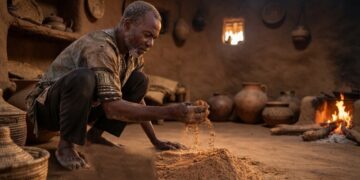 Igbo man, sand