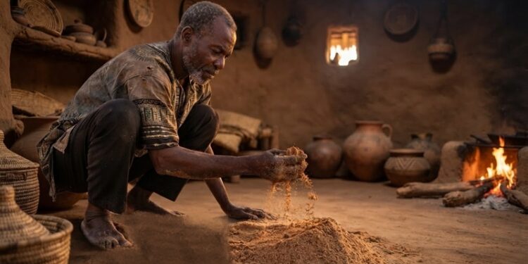 Igbo man, sand