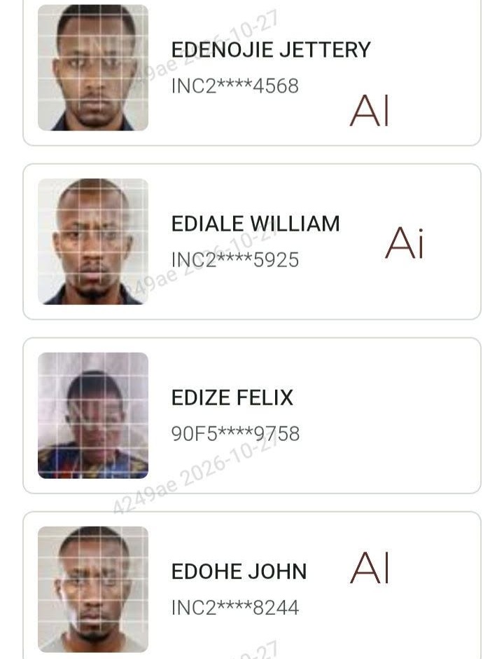 Same photograph, multiple INEC voter records