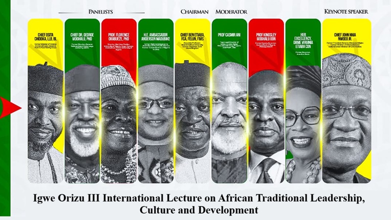 Special guests at the inaugural Igwe Orizu III International Lecture on African Traditional Leadership, Culture and Development coming up at Nnewi, October 29, 2026