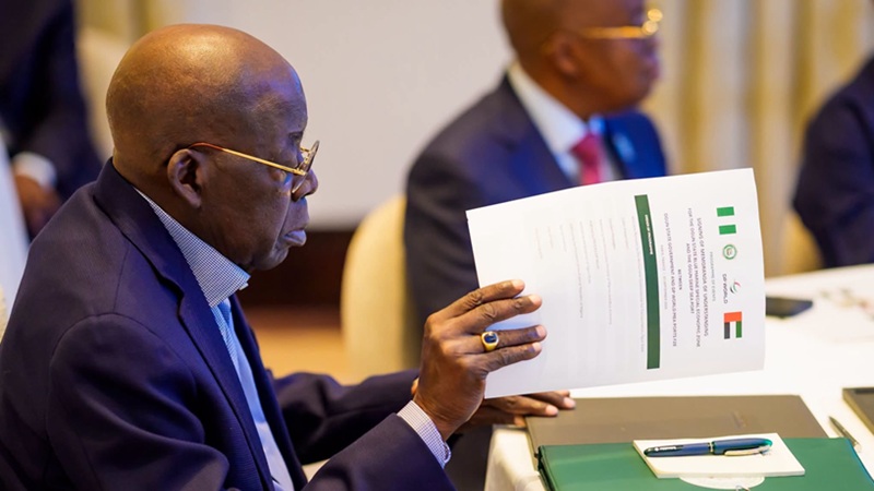 President Bola Ahmed Tinubu viewing the World Bank’s October 2026 Nigeria Development Update